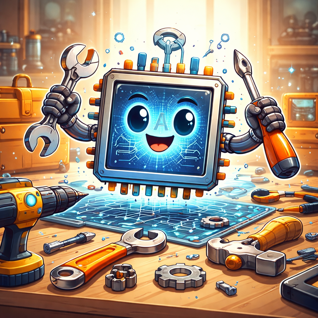 friendly ai tech in a workshop