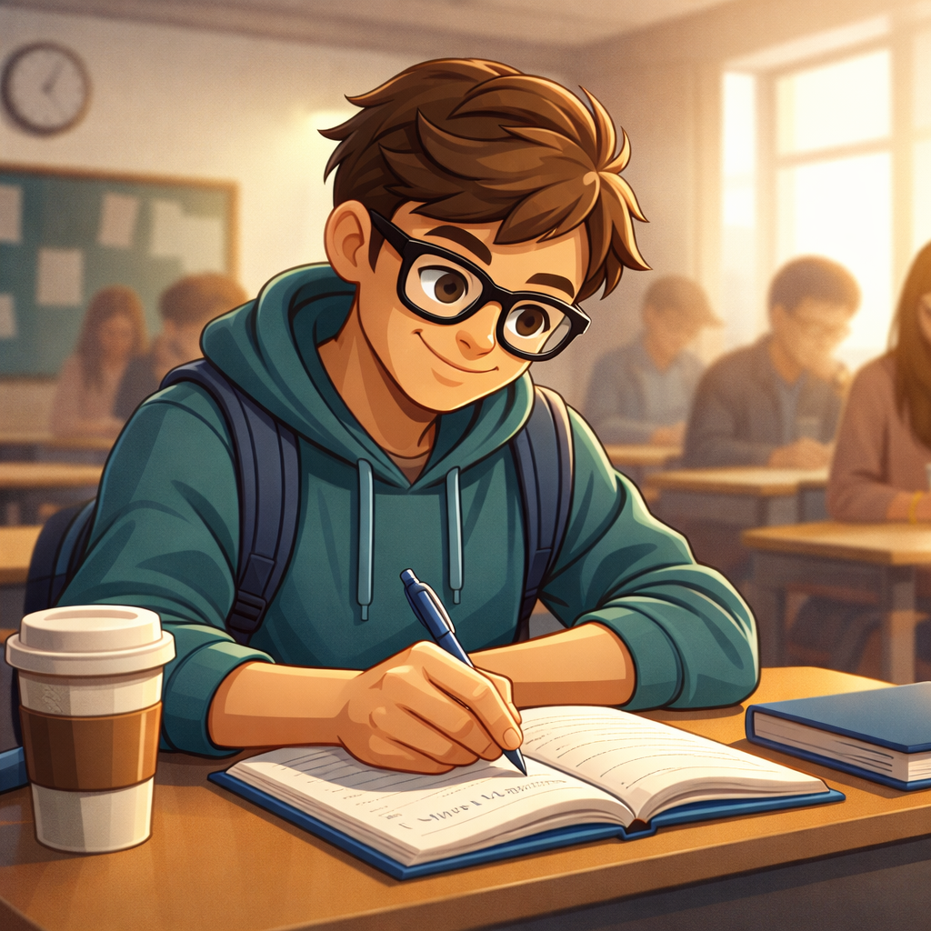 Best Note-Taking Apps for College Students in 2026 student taking notes in class.